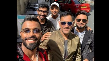 Revealed! It is Mayank Agarwal’s Hand on Rishabh Pant’s Shoulder in Viral Pic from 2019 Featuring MS Dhoni, Hardik Pandya and Jasprit Bumrah
